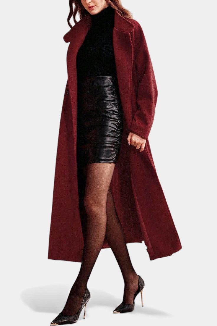 Cressida | Belted Long Wrap Coat