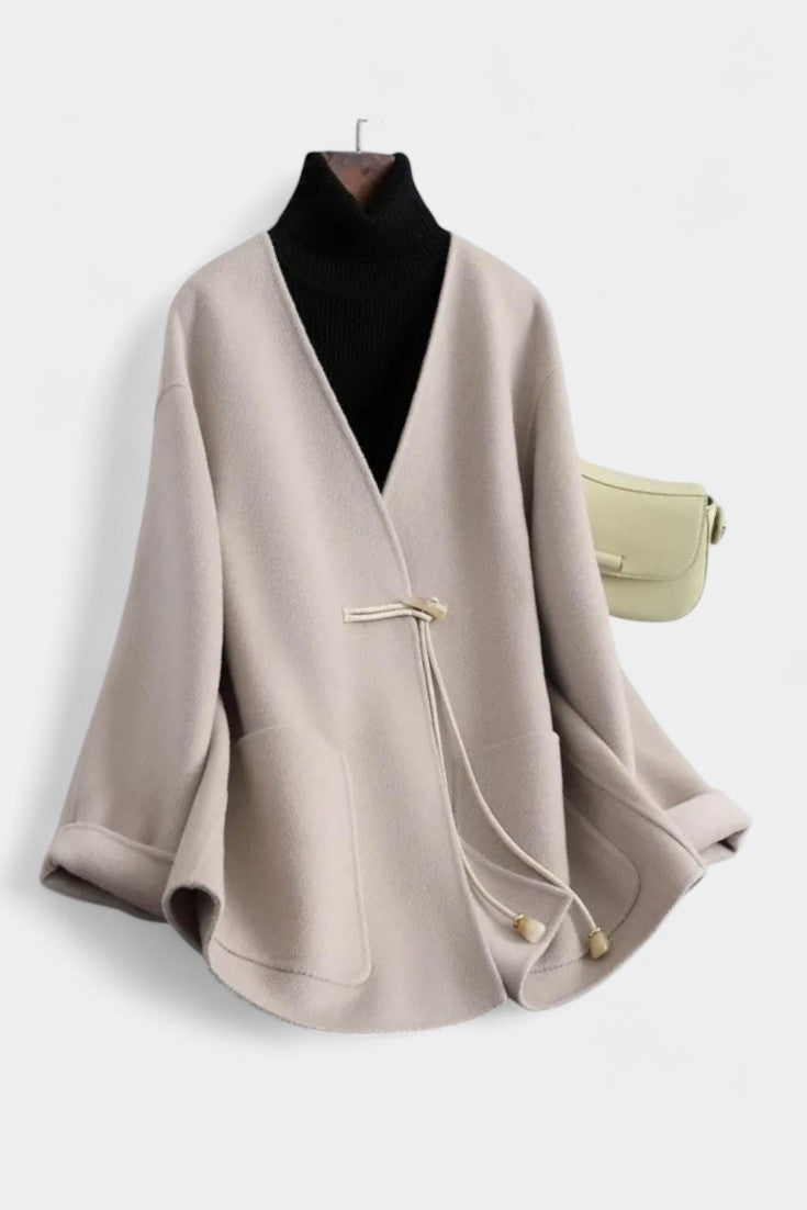 Marlowe | Relaxed Drawstring Cape Coat