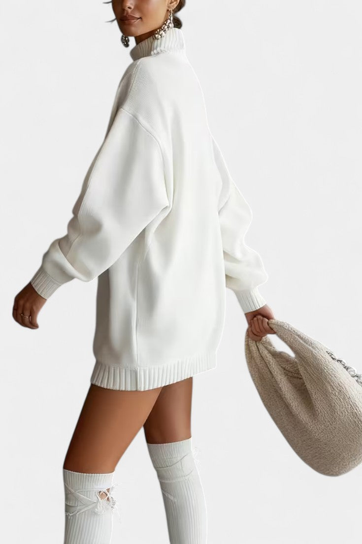 Sybil | Relaxed High-Neck Cardigan