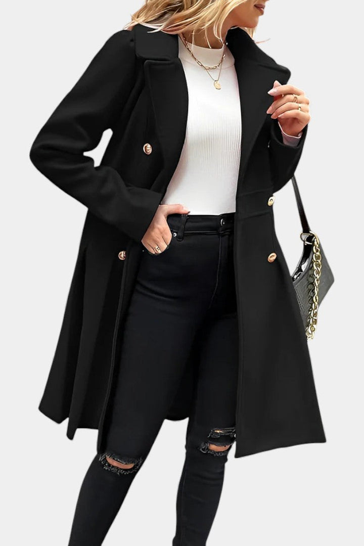 Georgette | Double-Breasted A-Line Coat