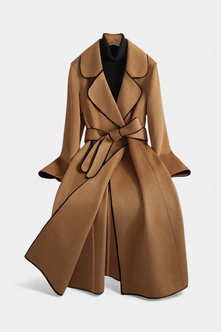 Maxine | Belted Long Wrap Coat