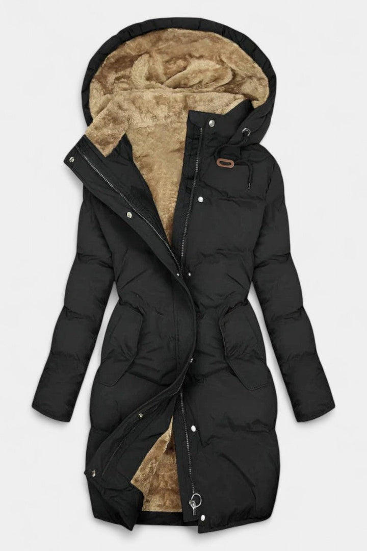 Elisabeth | Cozy Hooded Quilted Winter Coat