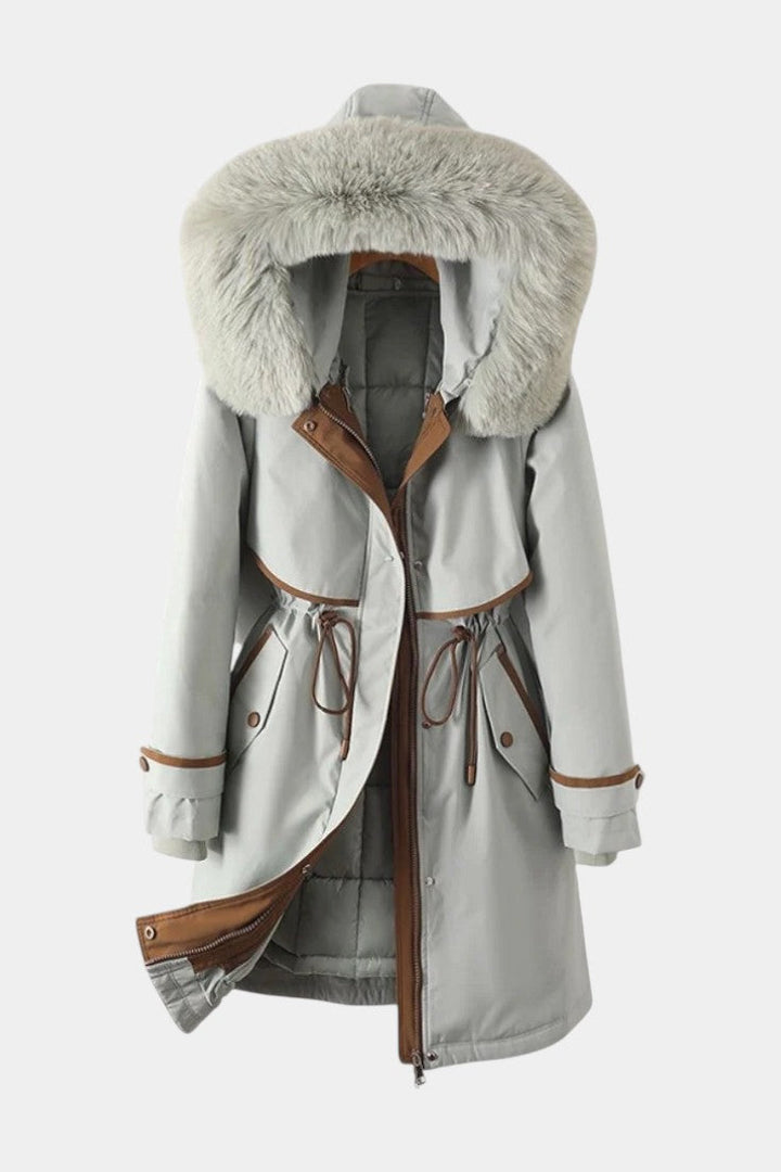 Fabienne | Long Belted Winter Parka