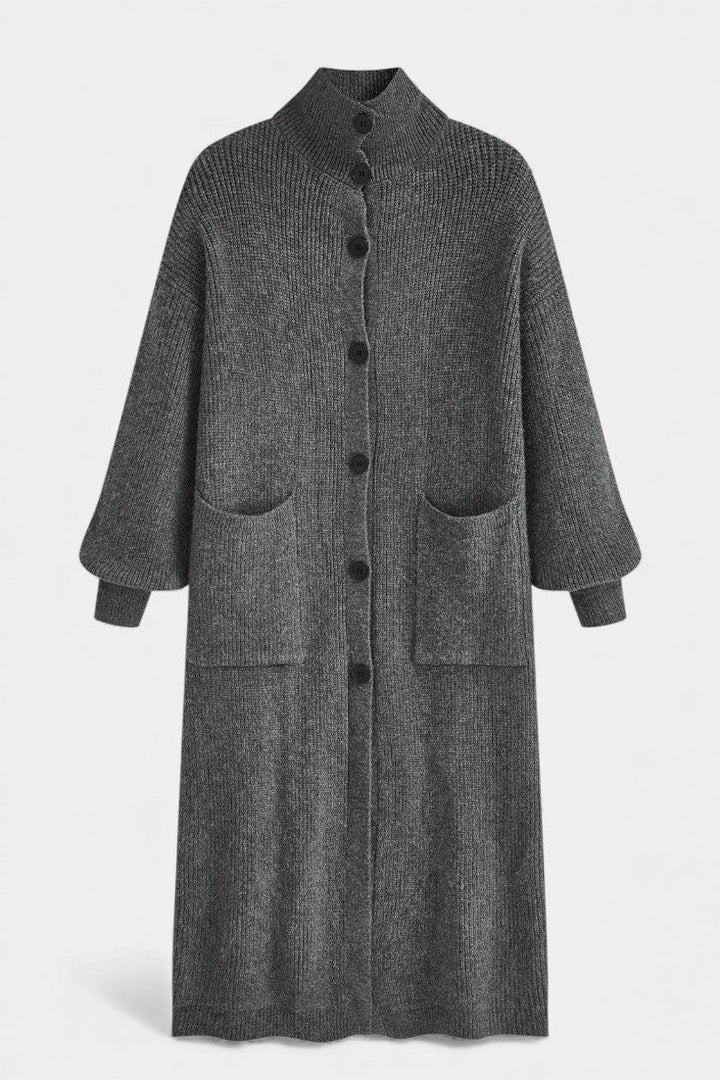 Olivia | Long Turtleneck Knit Coat