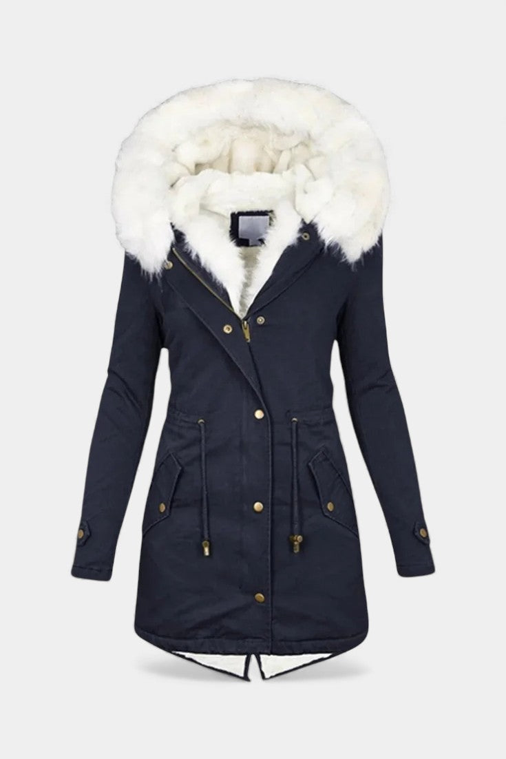Pearl | Plush-Trimmed Hooded Winter Parka