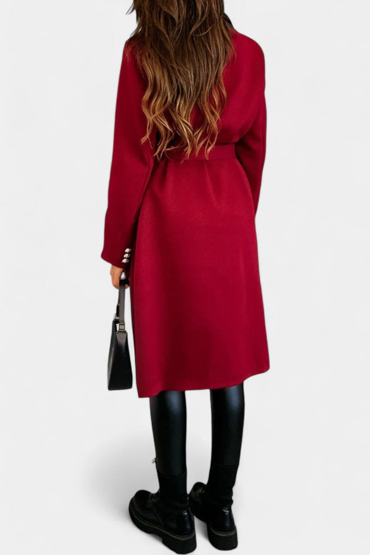 Simone | Double-Breasted Belted Coat