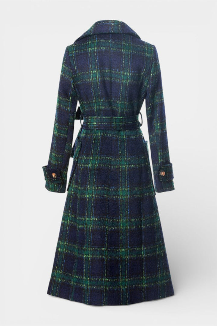 Yvette | Elegant Double-Breasted Long Coat