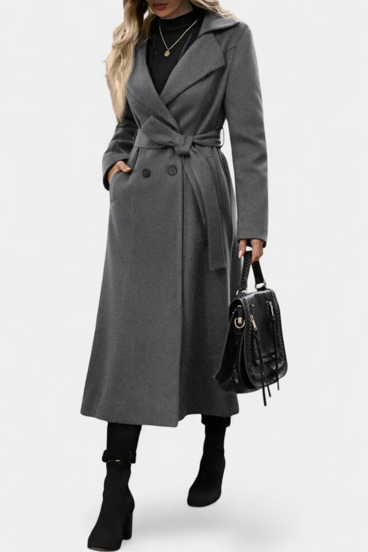 Evangelina | Timeless Plaid Belted Coat