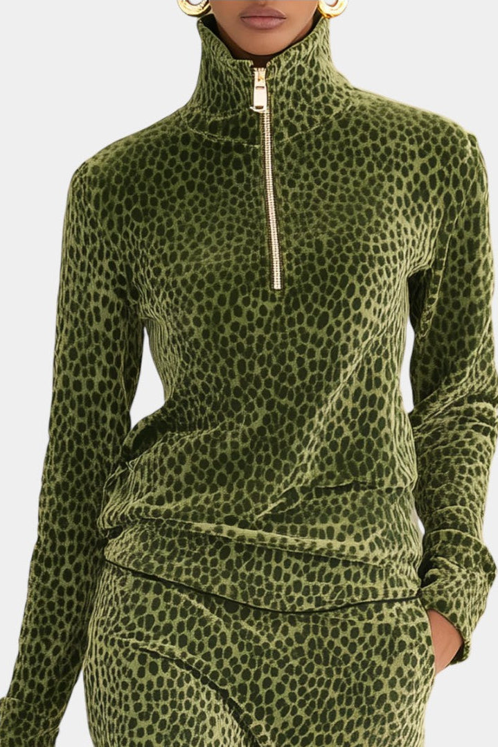 Corabelle | Zip-Neck Two-Piece Set