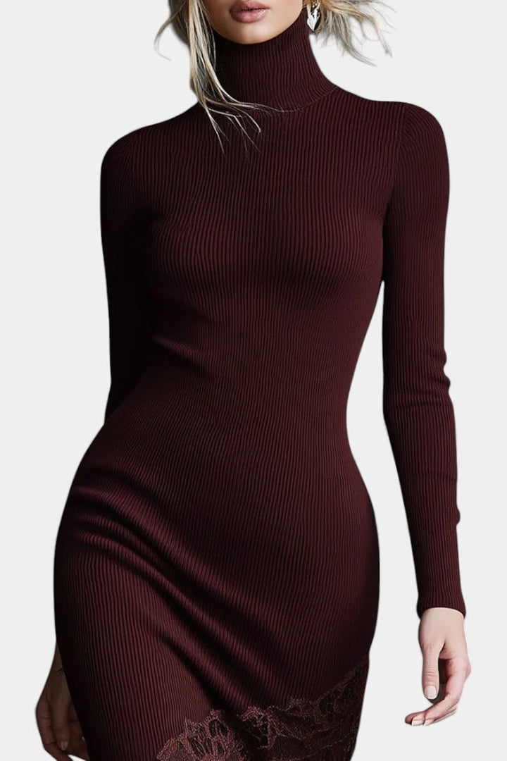 Evangeline | Elegant Ribbed Maxi Dress