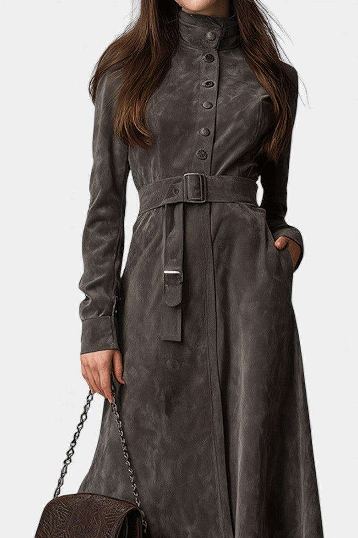 Verity | Belted Long Western Coat
