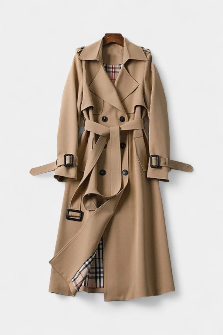 Lenora | Belted Double-Breasted Trench Coat