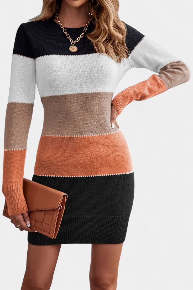 Marisa | Striped Sweater Dress