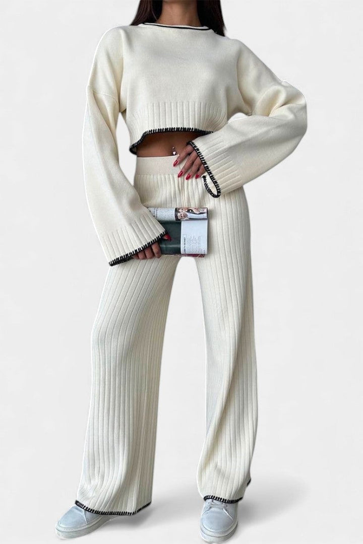 Cecile | Ribbed Lounge Two-Piece Set