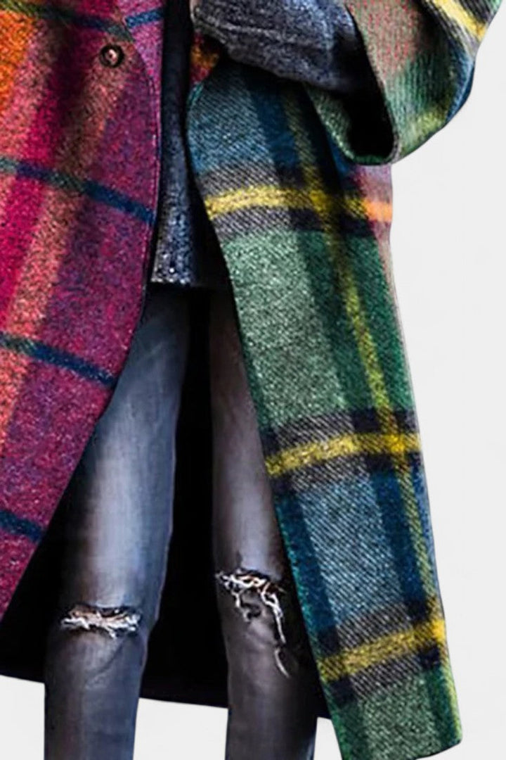 Ines | Notched-Collar Statement Coat