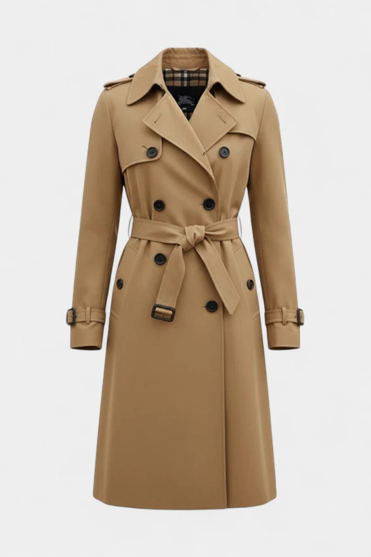 Lenora | Belted Double-Breasted Trench Coat
