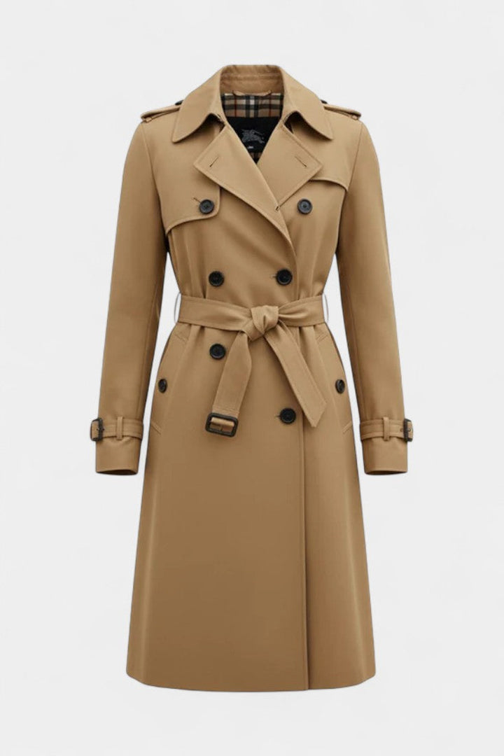 Lenora | Belted Double-Breasted Trench Coat