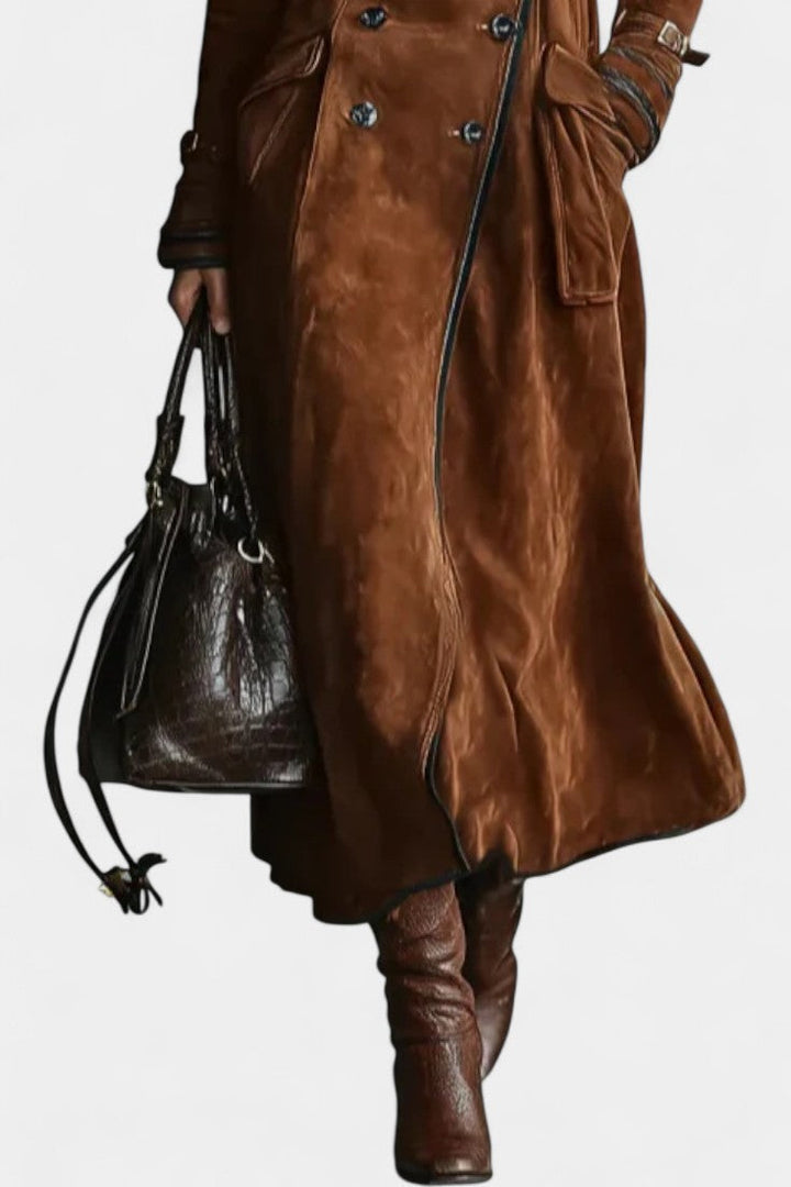 Georgette | Double-Breasted Tailored Long Coat
