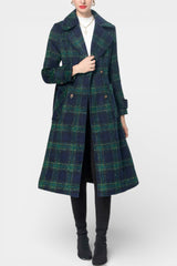 Yvette | Elegant Double-Breasted Long Coat