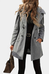 Gillian | Double-Breasted Hooded Coat