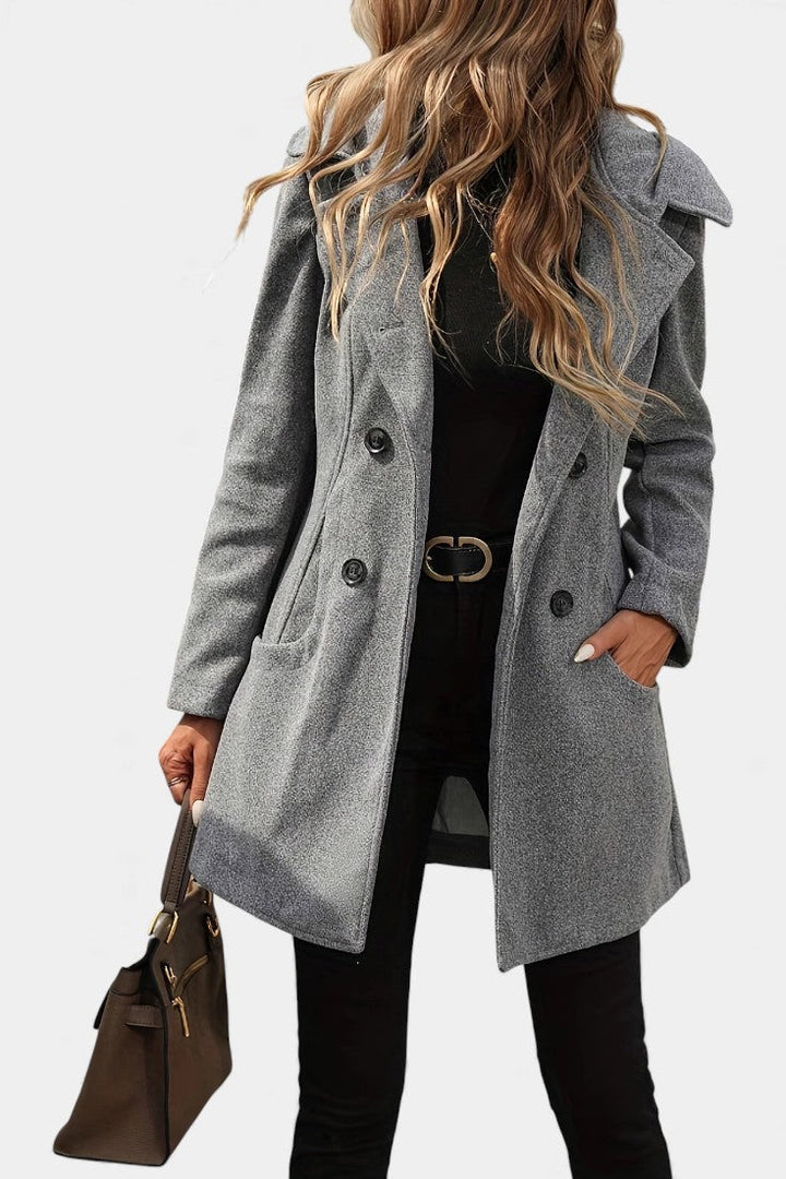 Gillian | Double-Breasted Hooded Coat