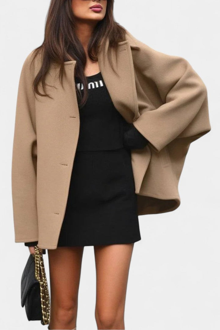 Thora | Draped Batwing Coat