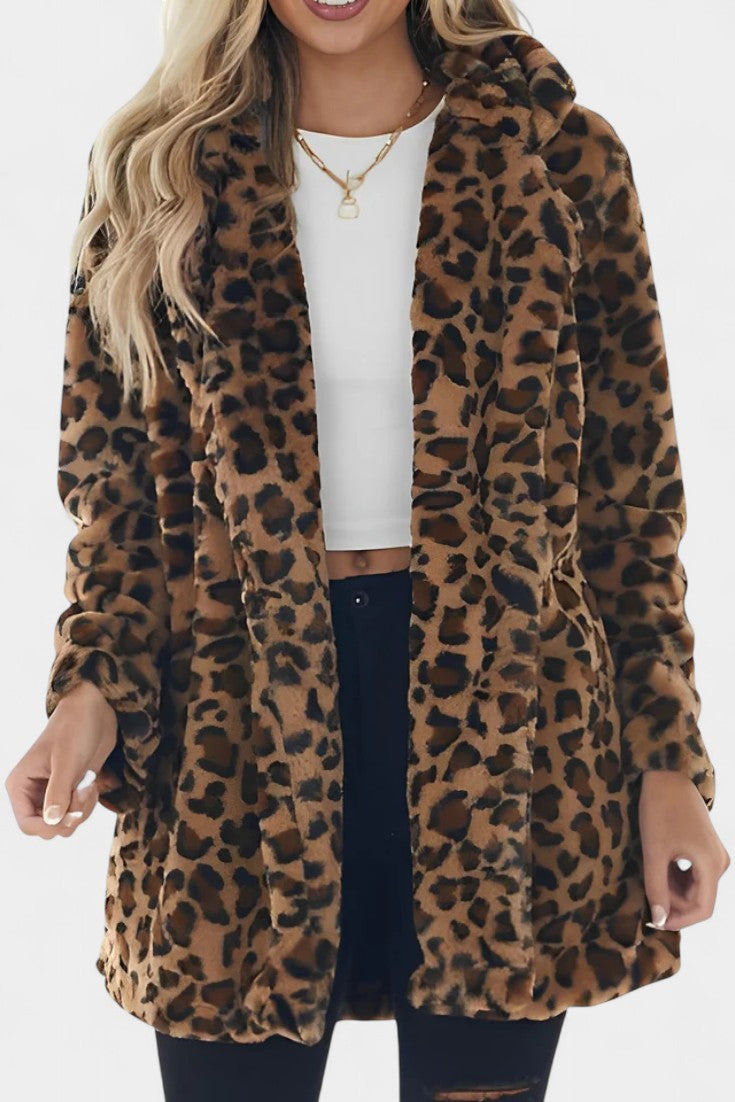 Magnolia | Leopard Print Longline Coat