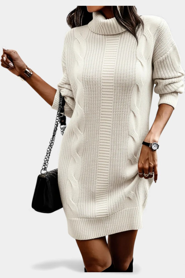 Sabella | Cozy Roll Neck Sweater Dress
