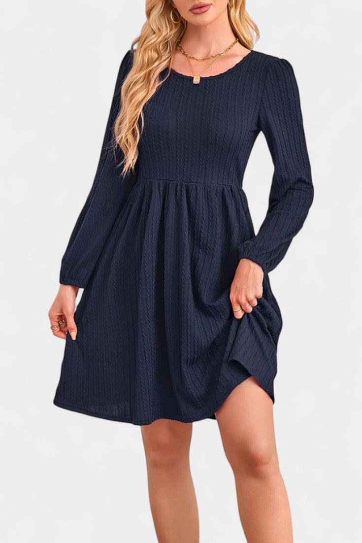 Elizabeth | Textured A-Line Dress