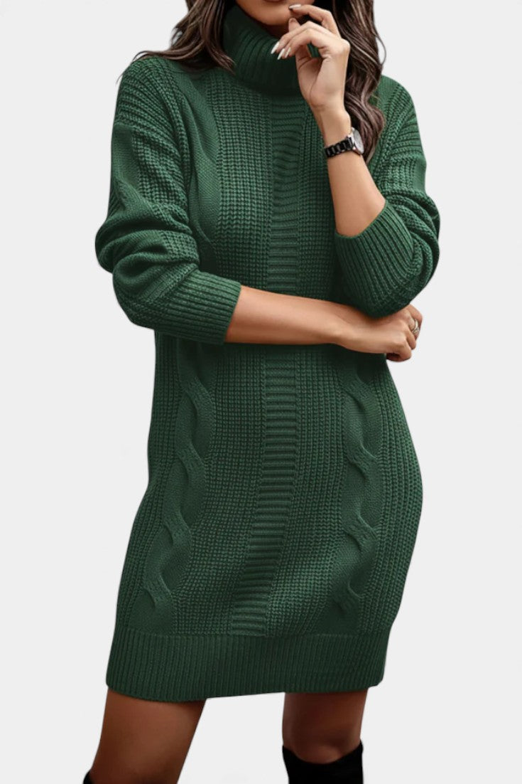 Sabella | Cozy Roll Neck Sweater Dress