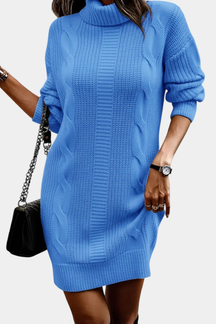 Sabella | Cozy Roll Neck Sweater Dress