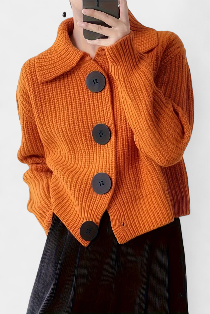 Sasha | Ribbed Cowl-Neck Sweater