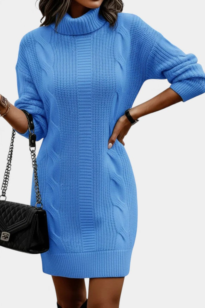 Sabella | Cozy Roll Neck Sweater Dress