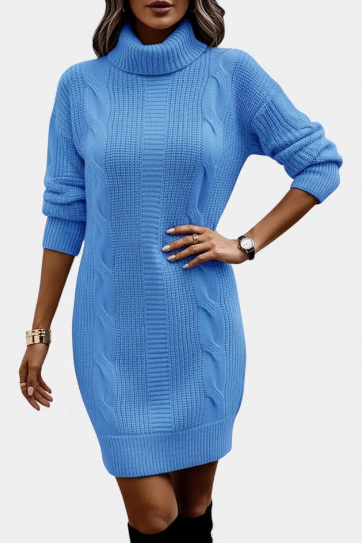 Sabella | Cozy Roll Neck Sweater Dress