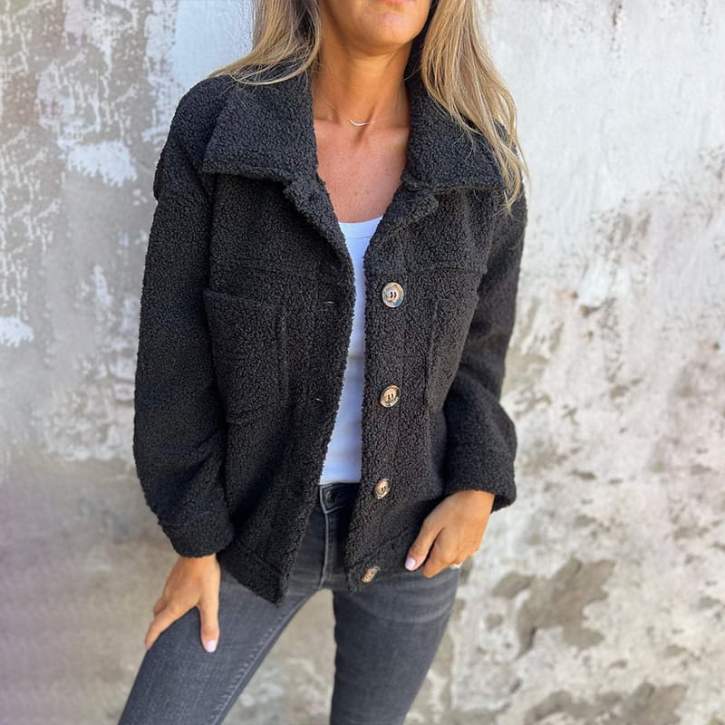 Lindsay | Cozy Textured Button Jacket