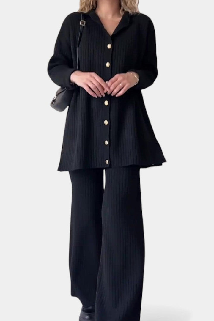 Eveline | Ribbed Two-Piece Set