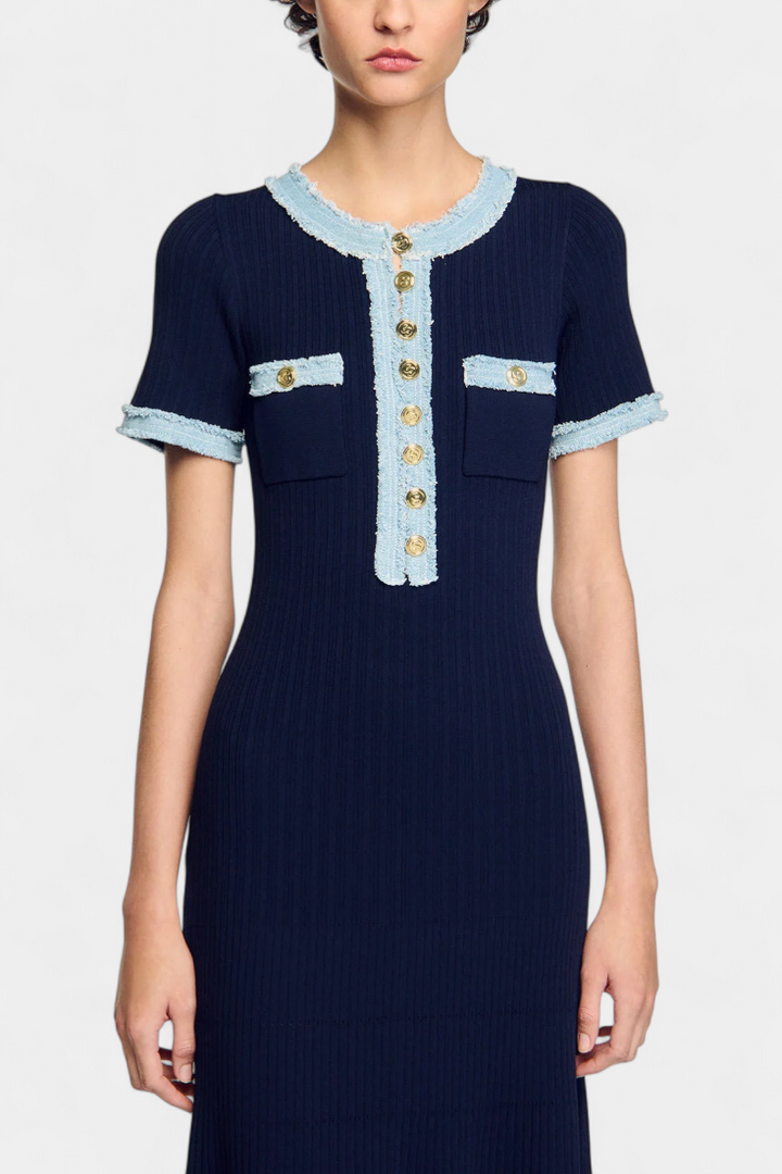 Estella | Refined Knit Midi Dress
