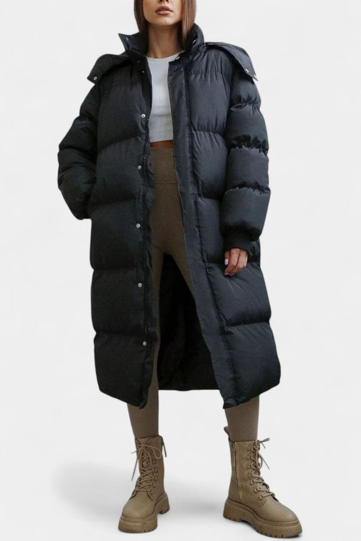 Margaret | Longline Hooded Puffer Coat