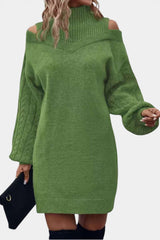 Aubrey | Cold-Shoulder Sweater Dress