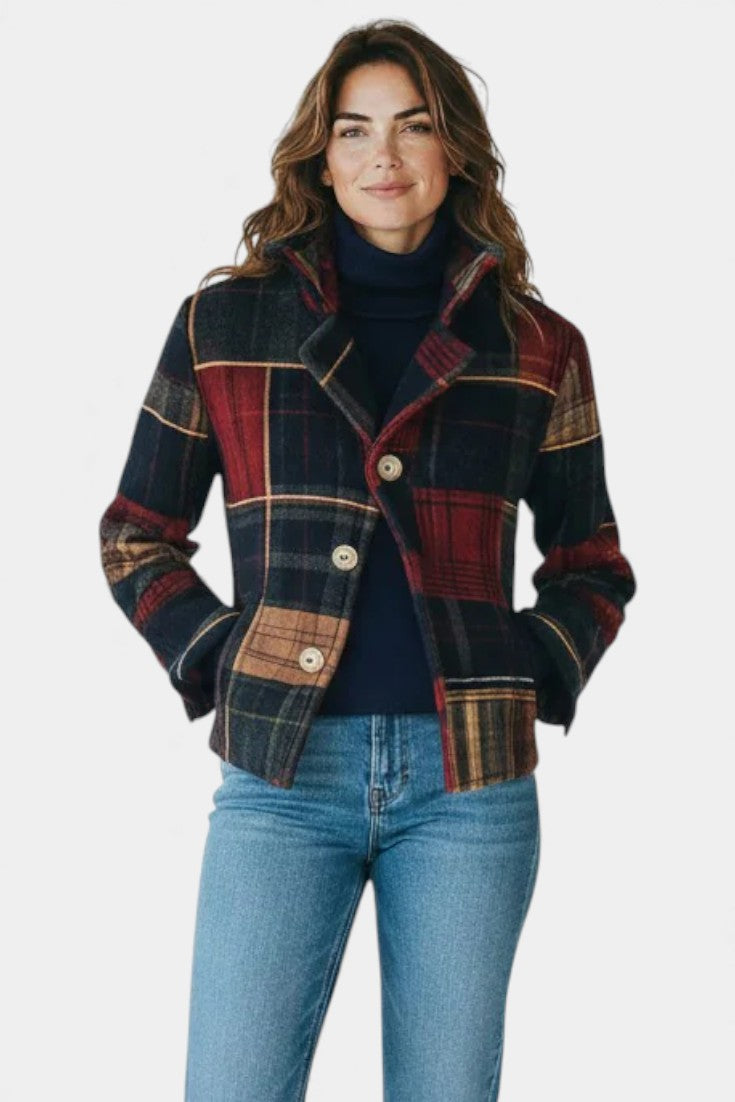 Bridget | Timeless Check Cropped Jacket