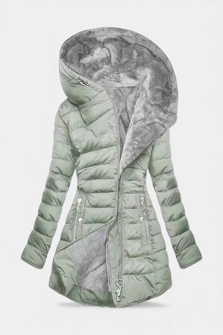 Annora | Warm Hooded Quilted Coat