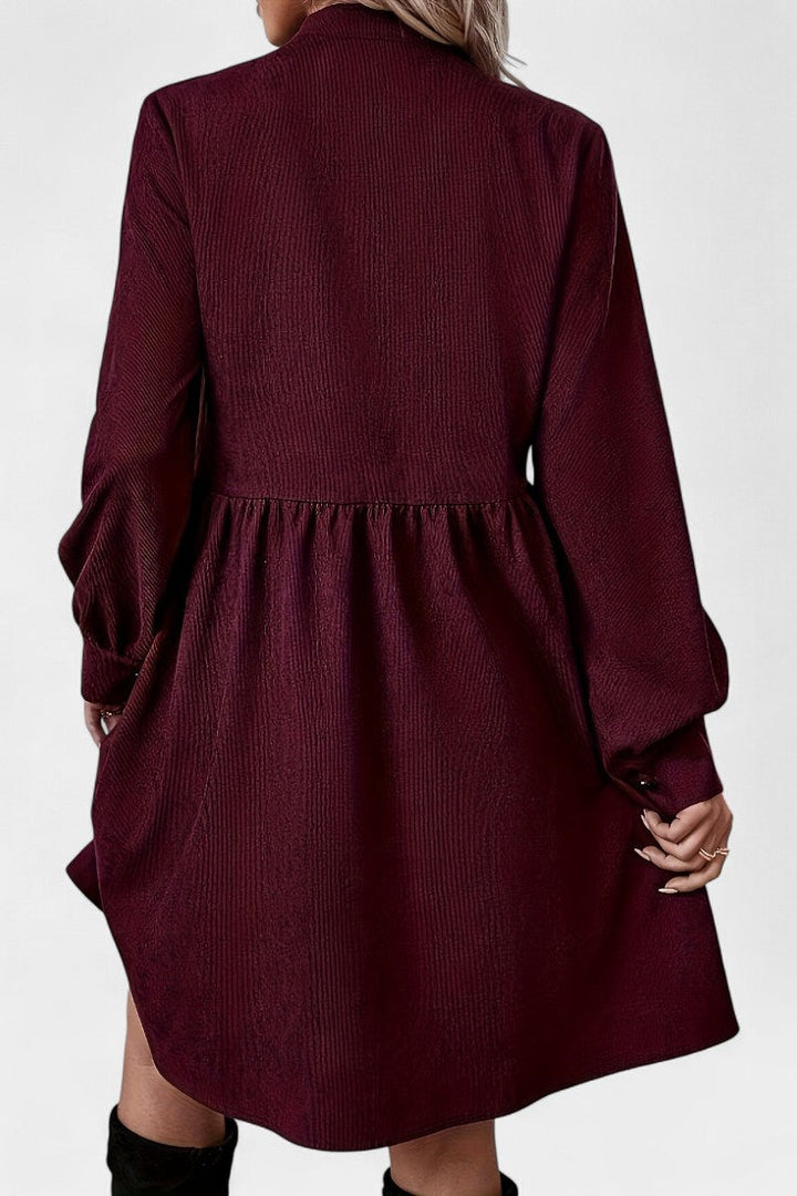 Esme | Belted Button-Front Midi Dress