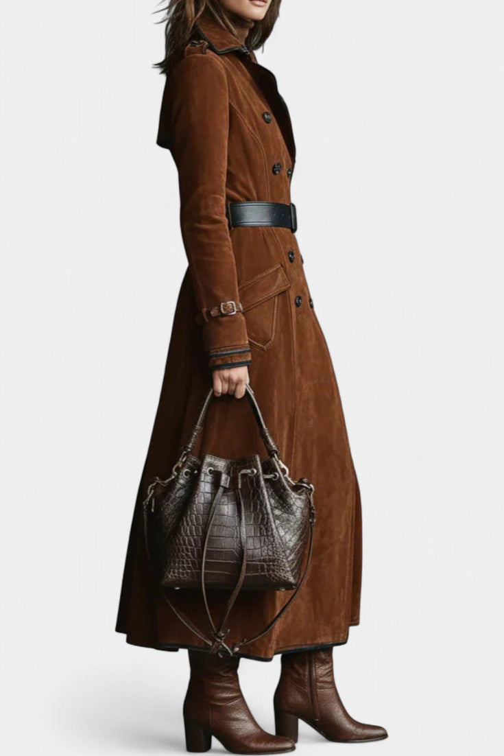 Georgette | Double-Breasted Tailored Long Coat