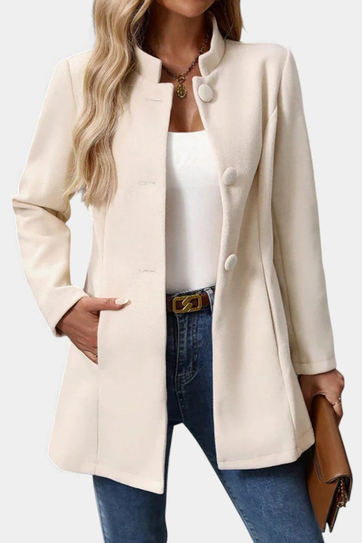 Vivian | Stand-Collar Longline Coat