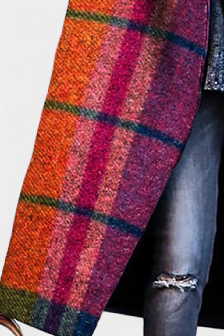 Ines | Notched-Collar Statement Coat