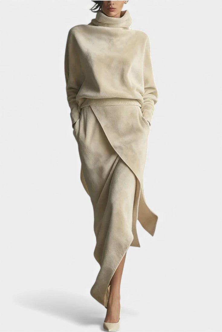 Fenella | Draped Asymmetrical Two-Piece Set