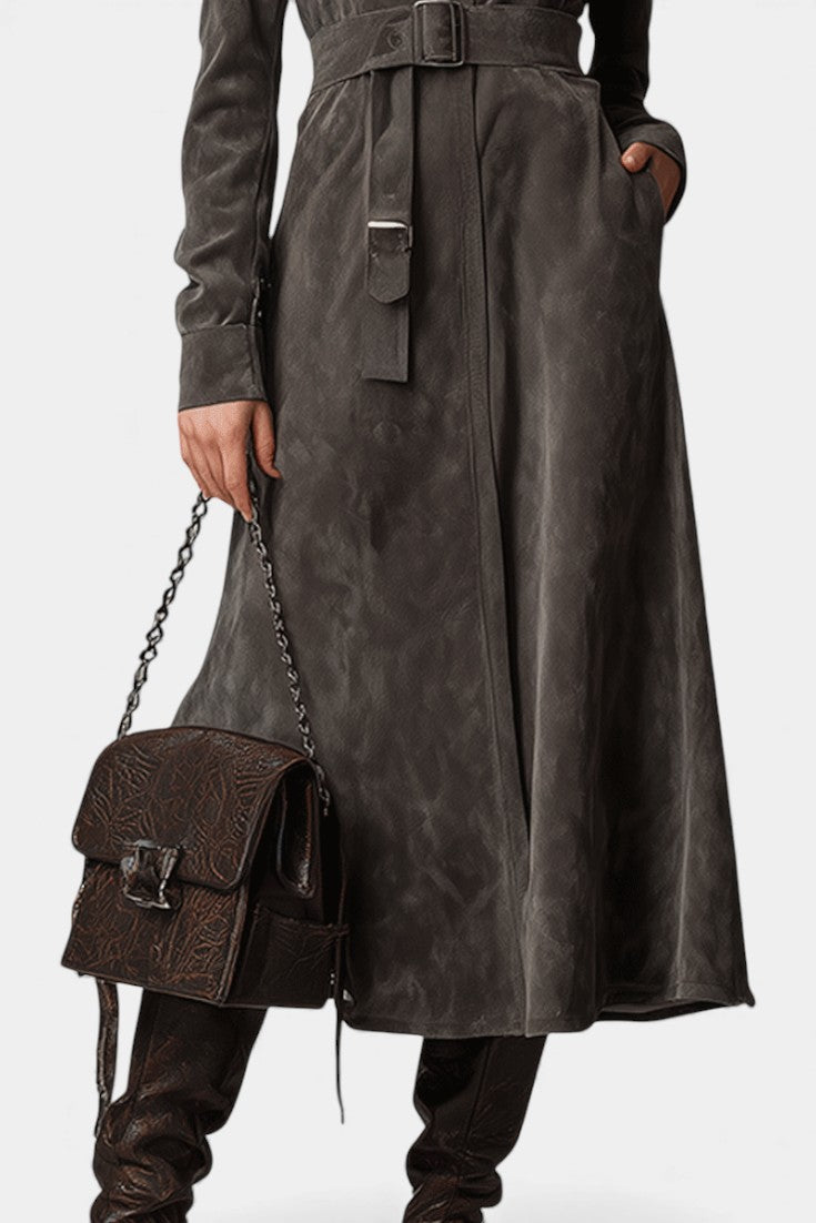 Rosalind | Belted Long-Line Coat