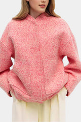 Fleur | Softly Textured Bomber Jacket