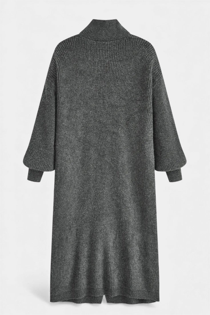 Olivia | Long Turtleneck Knit Coat