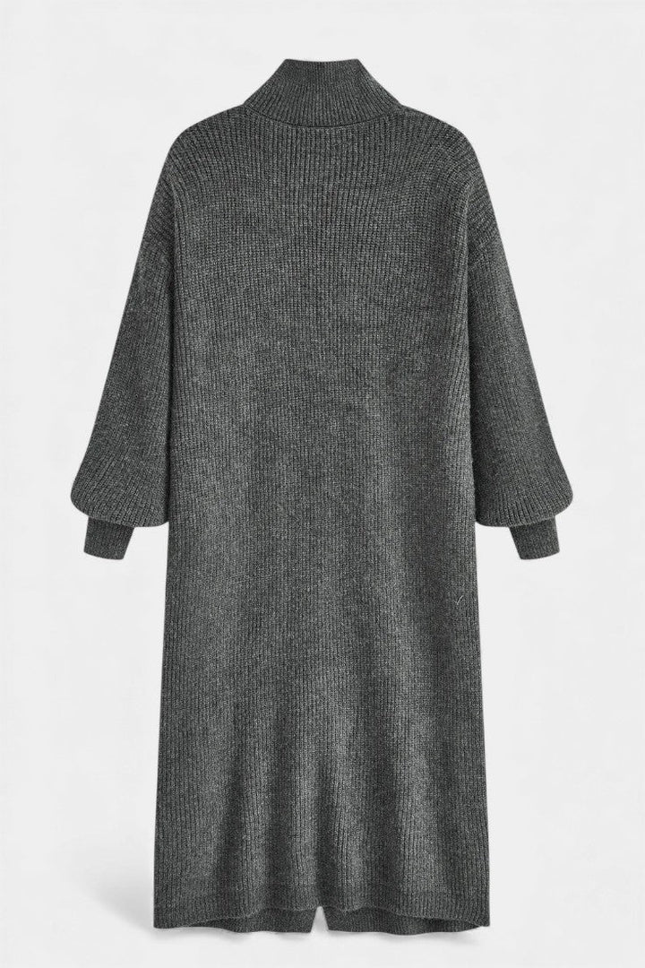 Olivia | Long Turtleneck Knit Coat